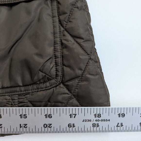 Banana Republic Factory Women's Quilted Jacket Size XS Brown With Belt - Picture 12 of 14